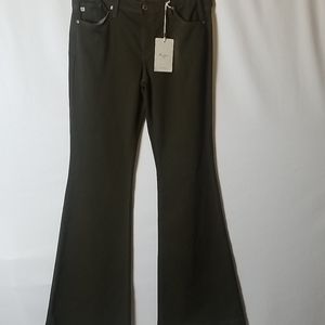 KANCAN PREMIER OLIVE FLARE STRETCH JEANS